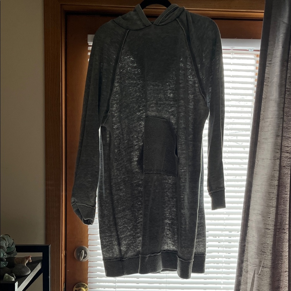 Neon Buddha Gray Hooded Tunic
